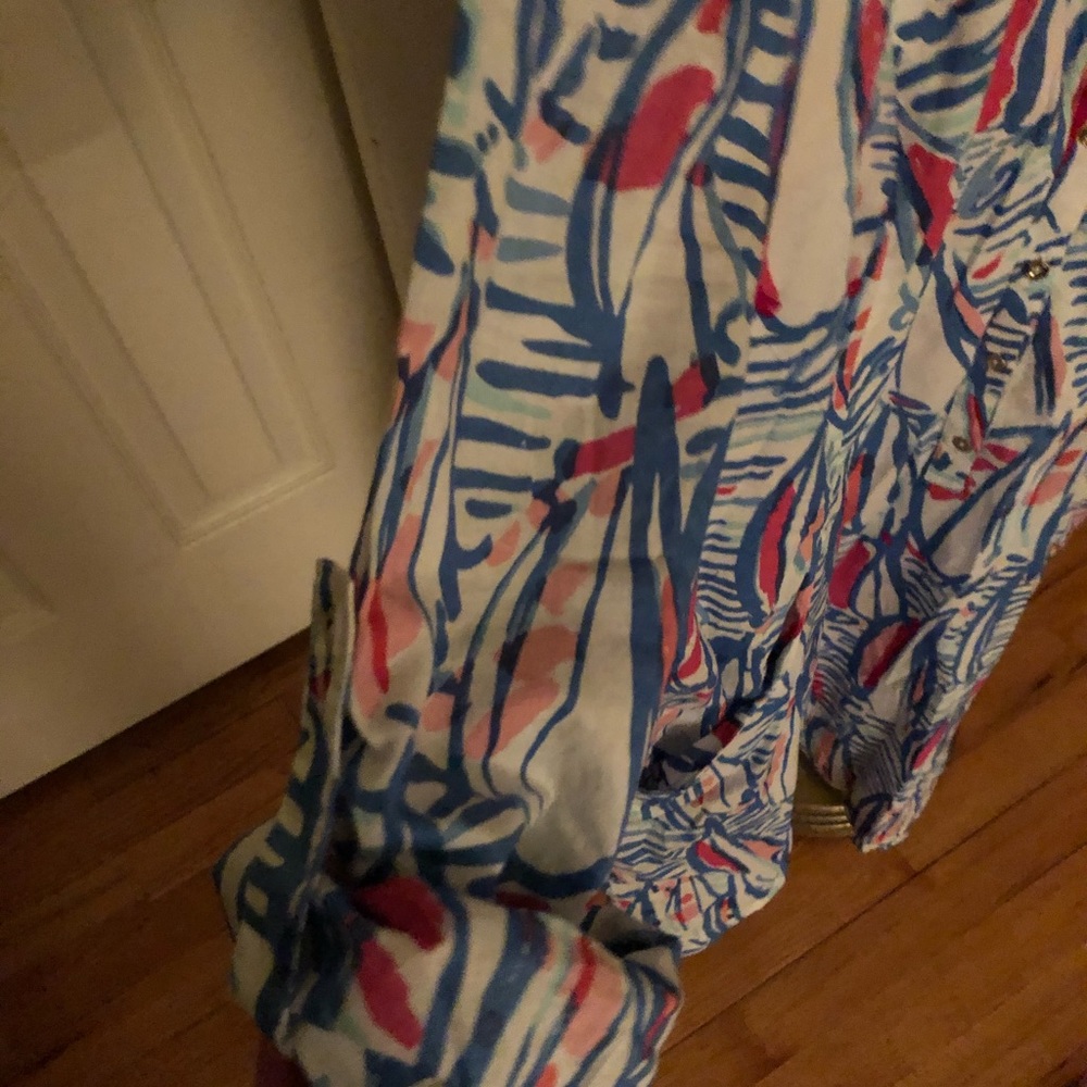 Lily Pulitzer Red,Right,Return Tunic Uec Size Xl - image 4